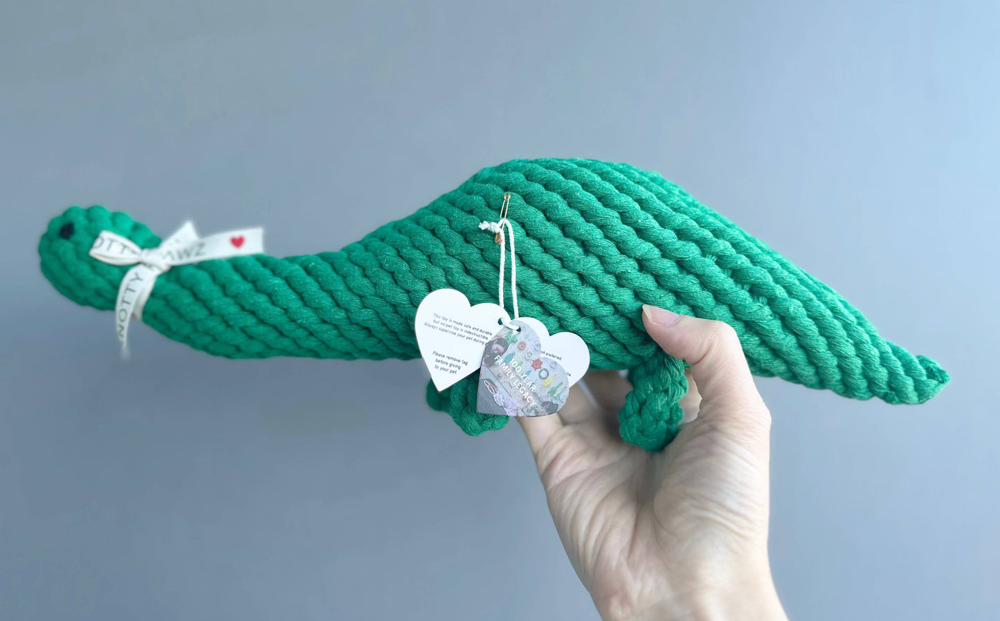 Large Green Dinosaur Rope Toys | Handcraft | Premium