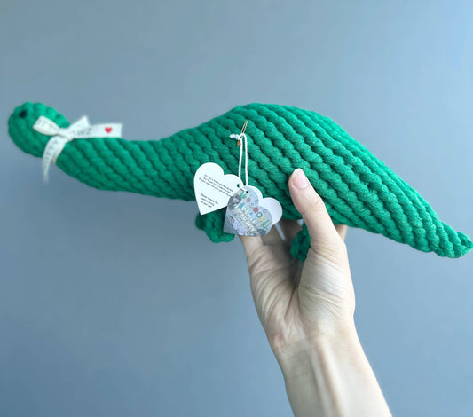 Large Green Dinosaur Rope Toys | Handcraft | Premium