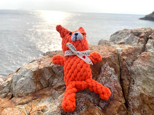 Handcrafted Eco-Fox Chew Rope Toys
